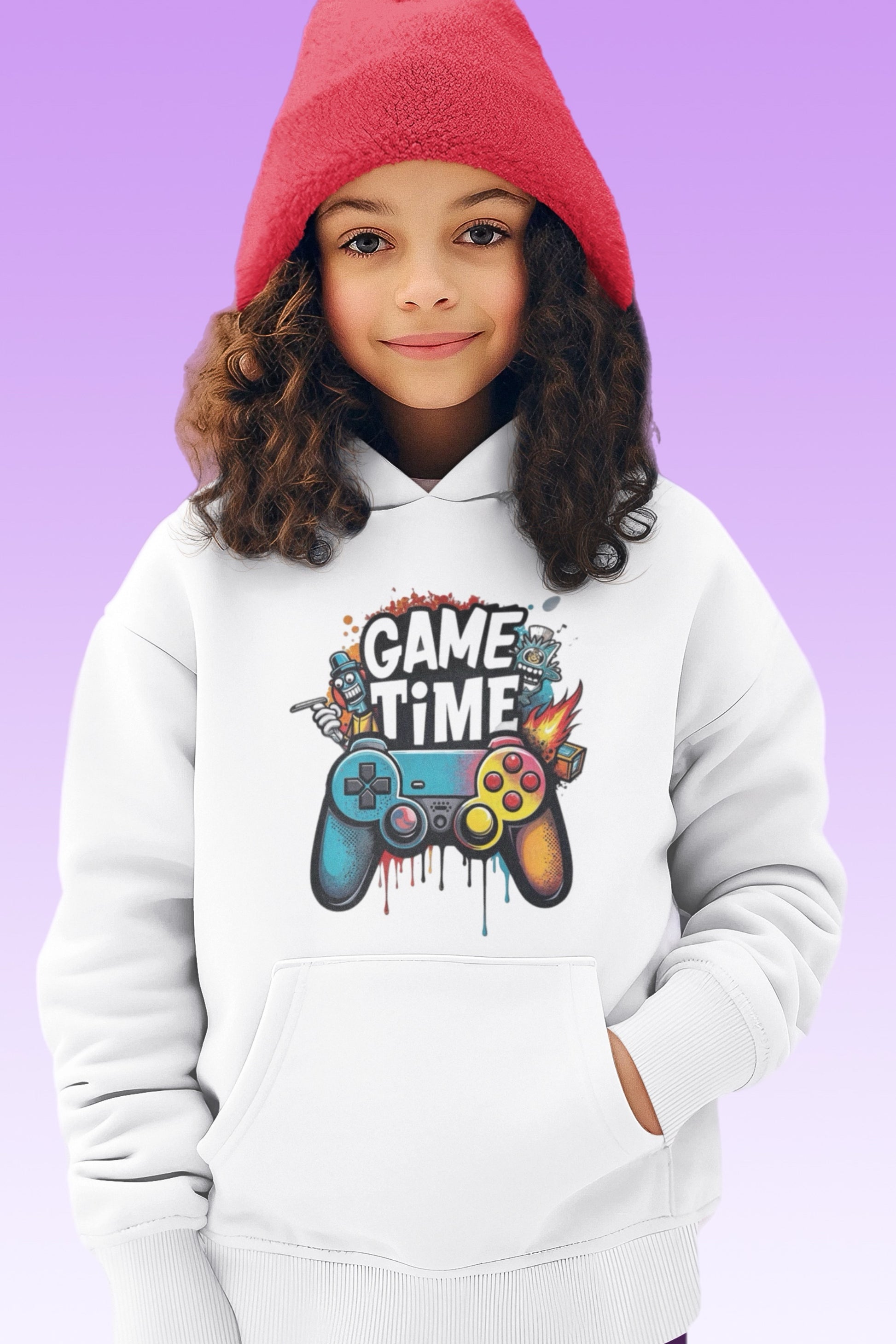 Elements Of Basic Game Time Hoodie in grey featuring a cozy hood and front pocket design.