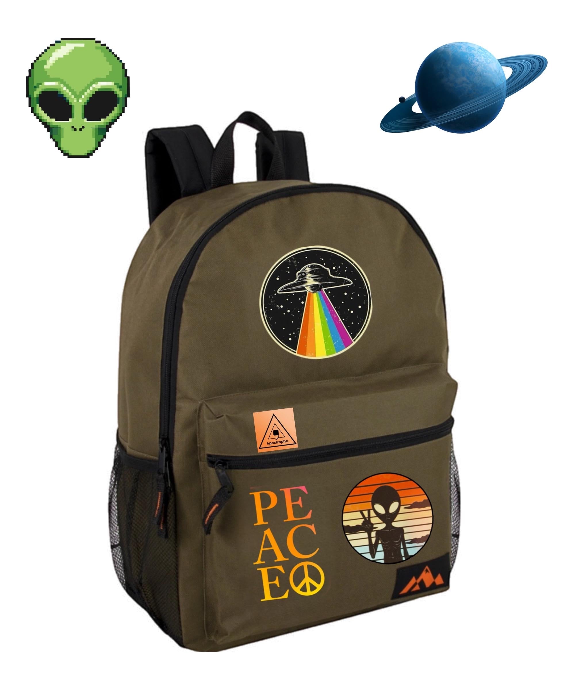 Alien Lover Backpack | UFO School Bag