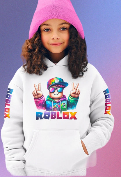 Kids gaming hoodie by Elements Of Basic, featuring a stylish design and comfortable fit for young gamers.