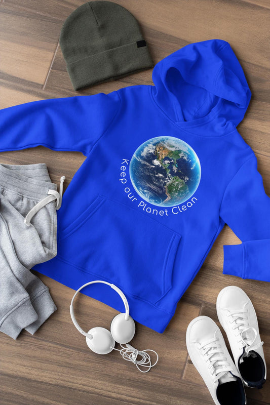Youth Solar System Hoodie: Vibrant Planet Earth Print