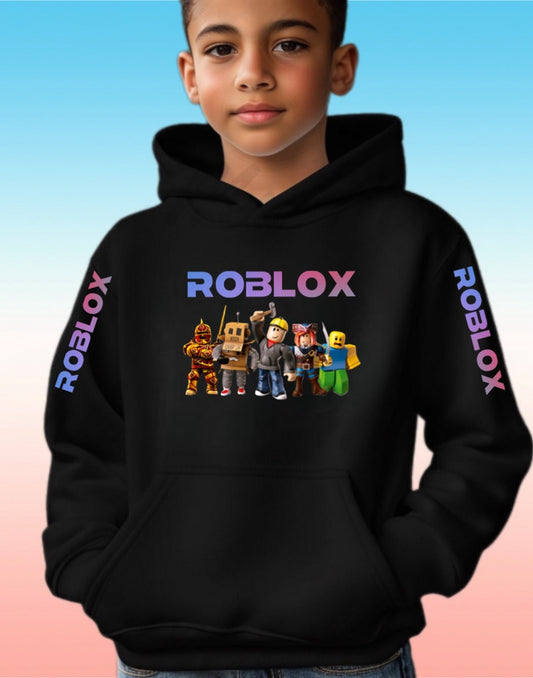 Kids gaming hoodie by Elements Of Basic featuring a vibrant design and comfortable fit for gaming enthusiasts.