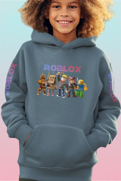 Kids Gaming Hoodie by Elements Of Basic featuring a vibrant design and comfortable fit for young gamers.