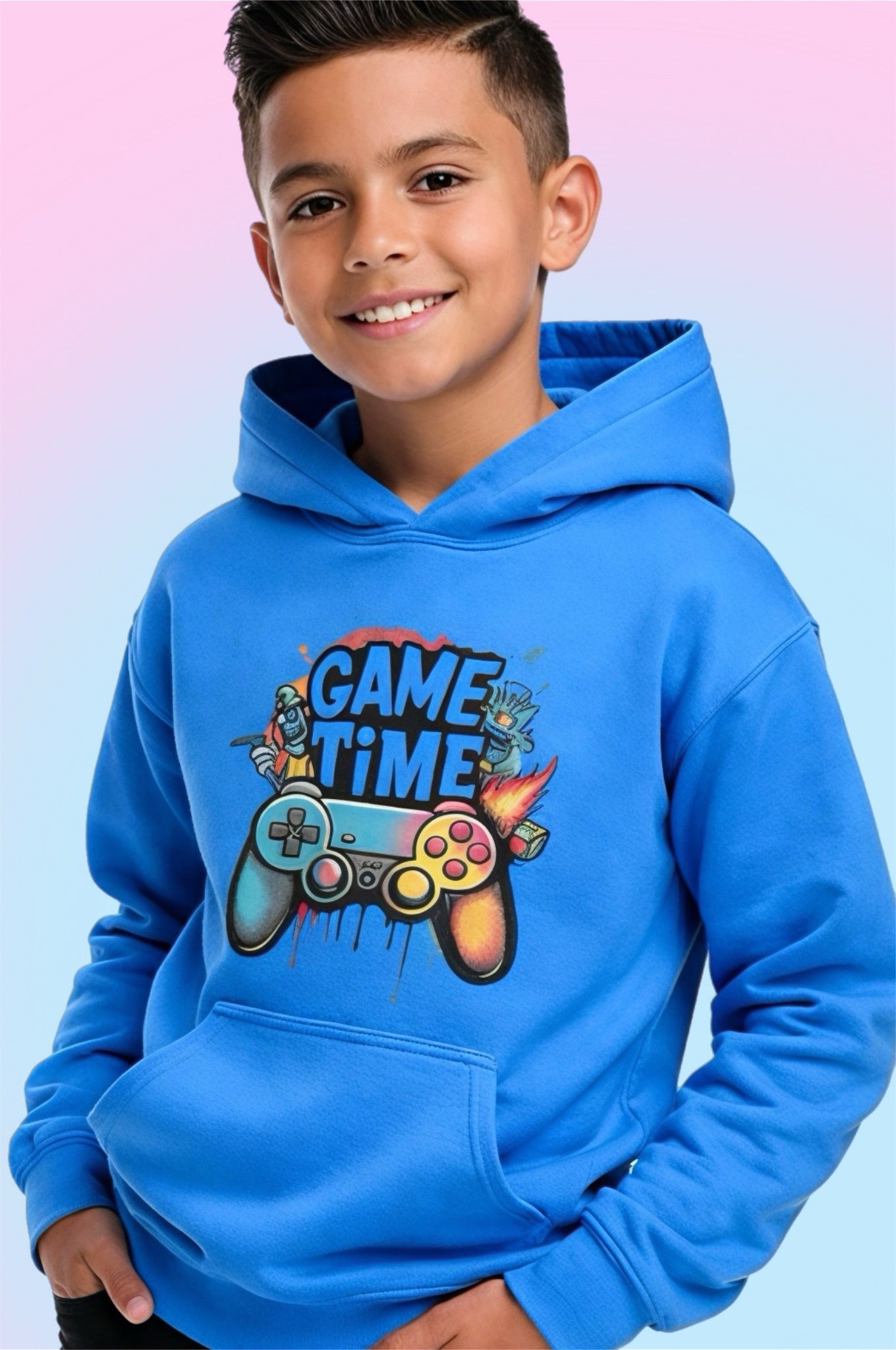 Men's Game Time Hoodie by Elements Of Basic, featuring a comfortable fit and stylish design in a casual setting.