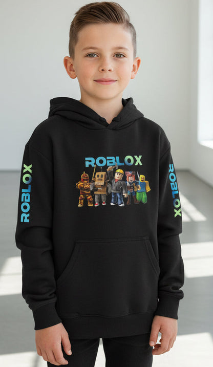 Kids Gaming Hoodie by Elements Of Basic featuring a colorful graphic design and a comfortable fit for young gamers.