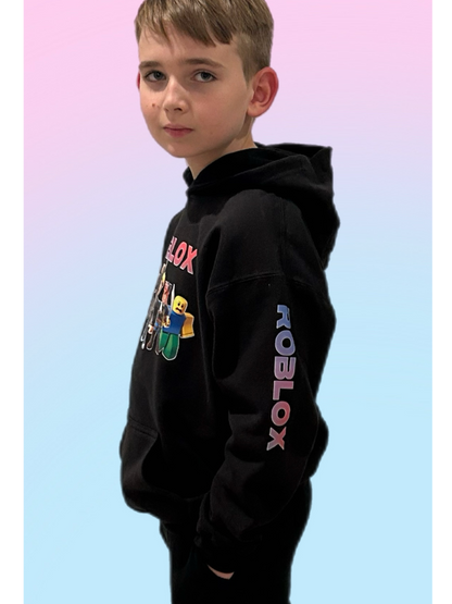 Kids Gaming Hoodie from Elements Of Basic featuring a cozy design with vibrant graphics and a comfortable fit.