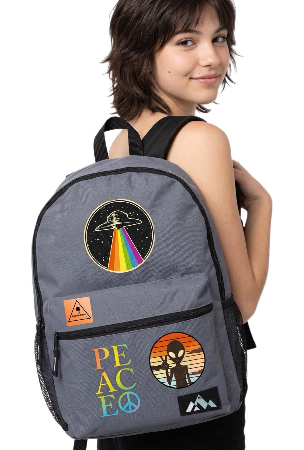 Alien Lover Backpack | UFO School Bag - My Store