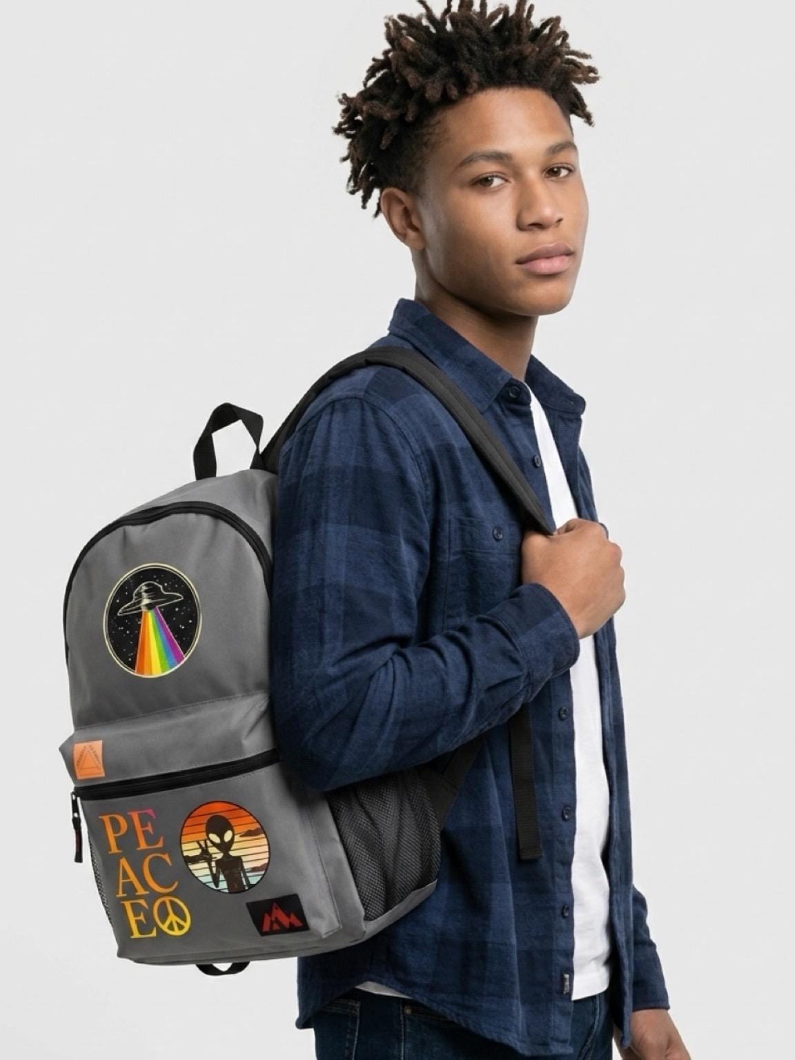 Alien Lover Backpack | UFO School Bag - My Store