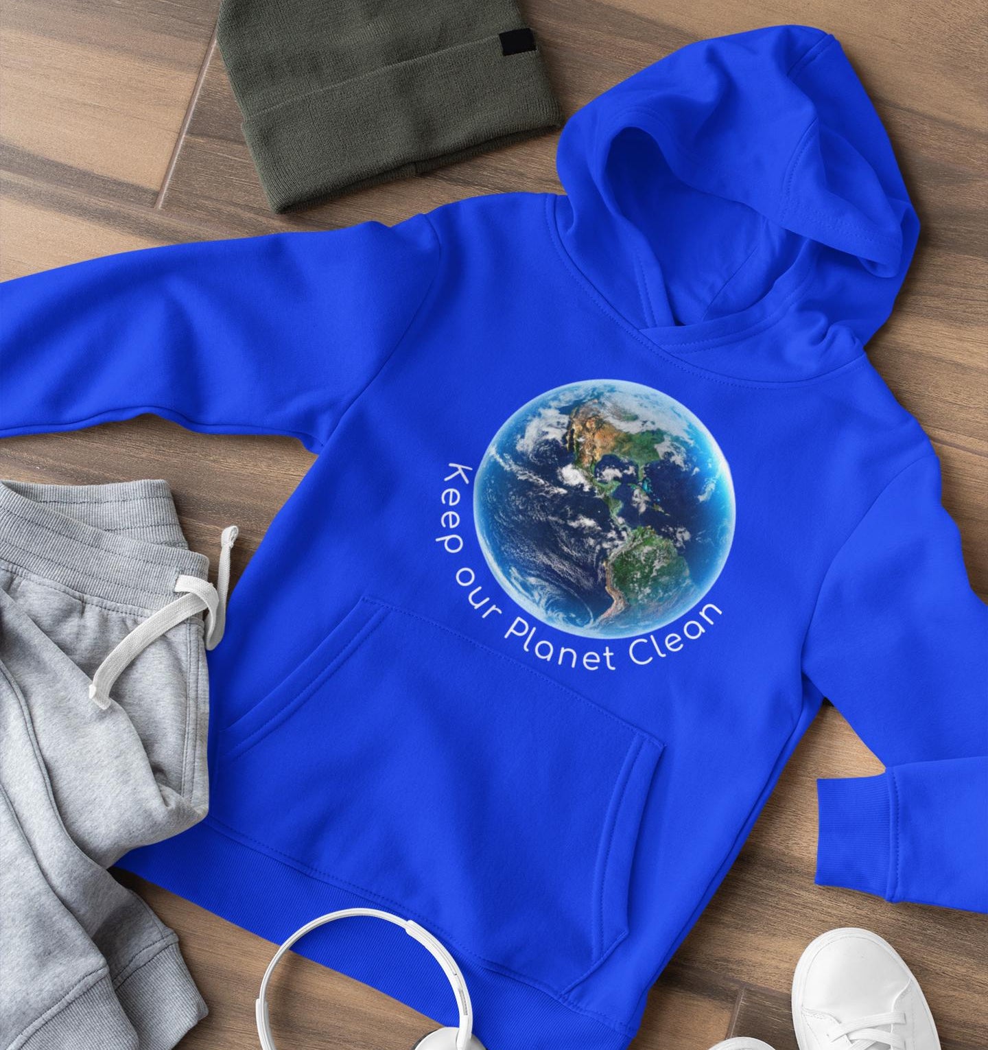 Planet Earth kid Hoodie Planet Earth Print for Adventurous Minds Vibrant Print Premium quality hoodie outfit for everday wear Unsiex kid