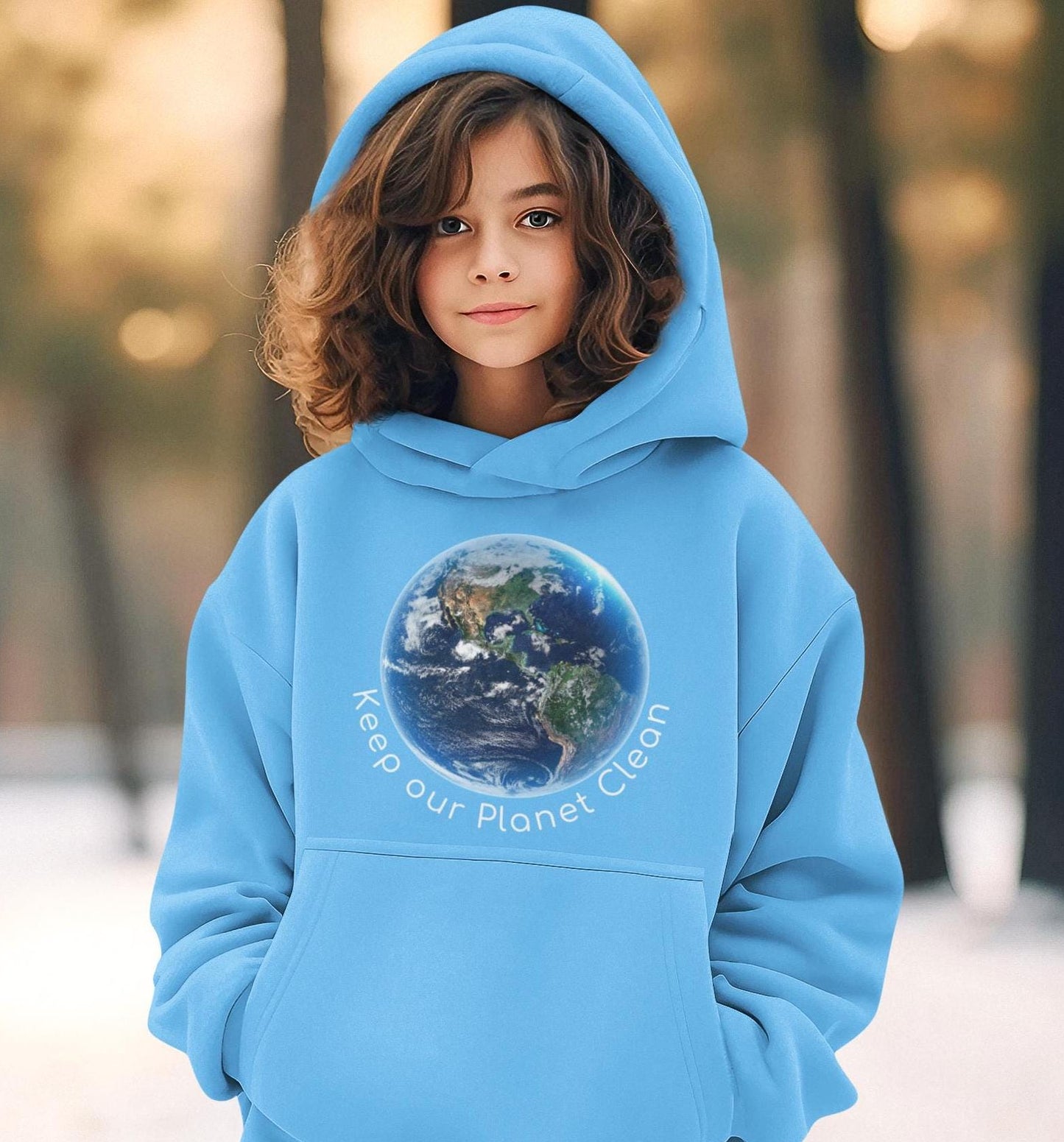 Youth Solar System Hoodie: Vibrant Planet Earth Print