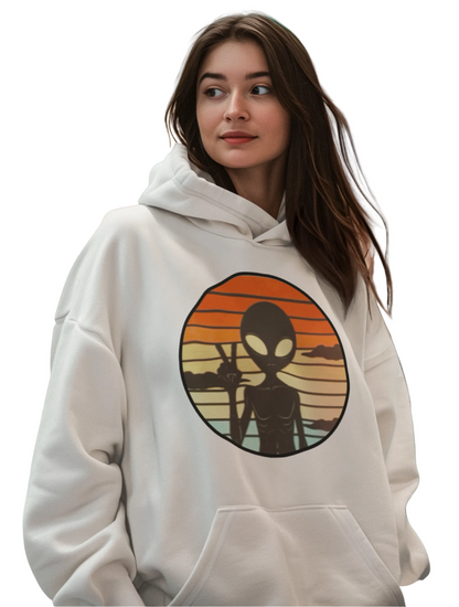 Alien Art Print Hoodie