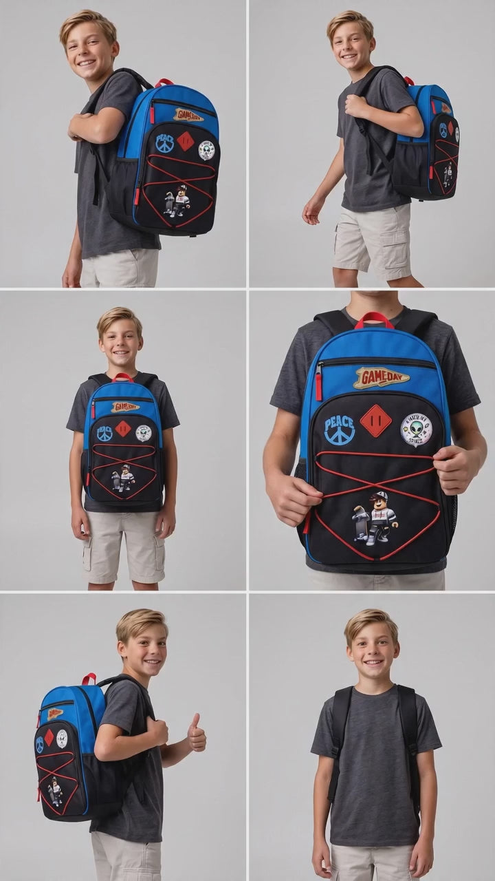 School Backpack for Gaming Lovers